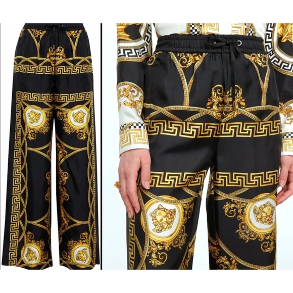 Versace Other - Versace La Coupe Des Dieux Silk Medusa Baroque Joggers Pants